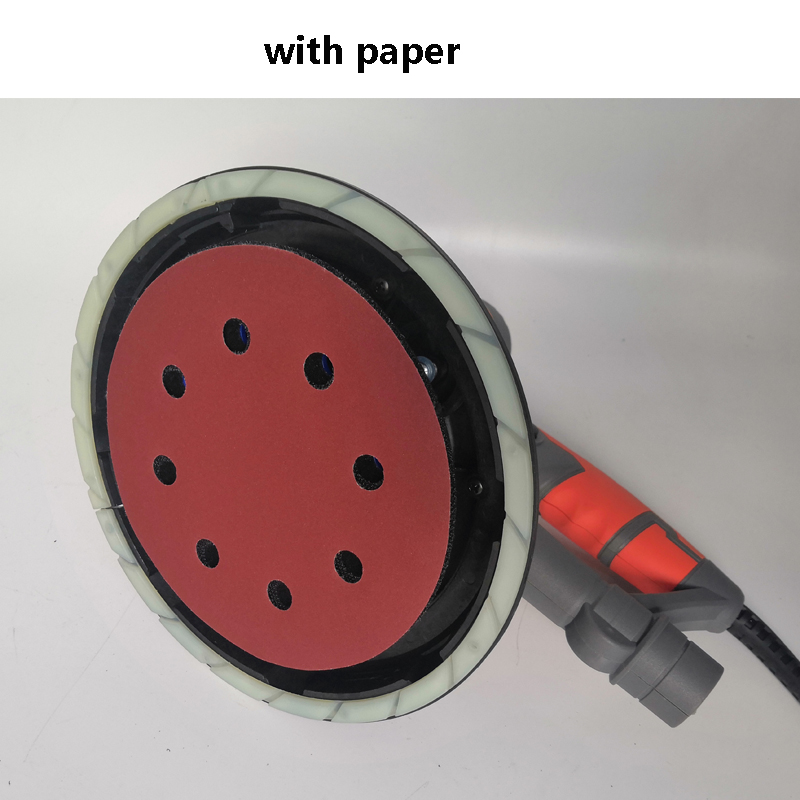 BQT 180mm wall putty hand electric dust-free drywall sander Plaster sander polishing machine grinding machine with LED light