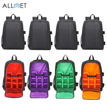 ALLOET Waterproof Camera Backpack Outdoor Digital DSLR Camera Bag Video Photo Bags Tripod 15.6