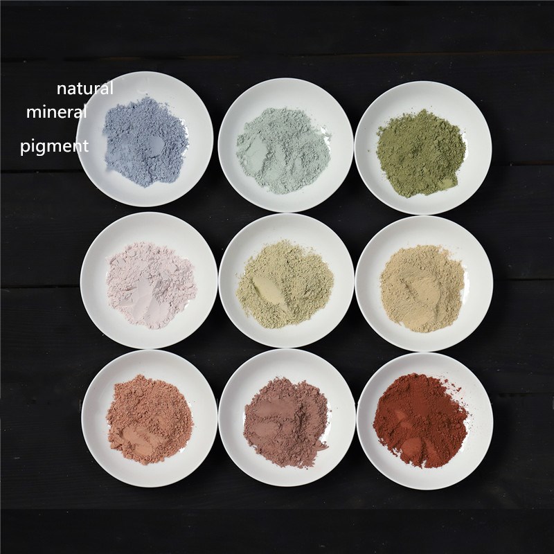 30g natural mineral gouache pigment 300/400/500 mesh rock color heavy color Chinese painting mural mineral color gouache paint