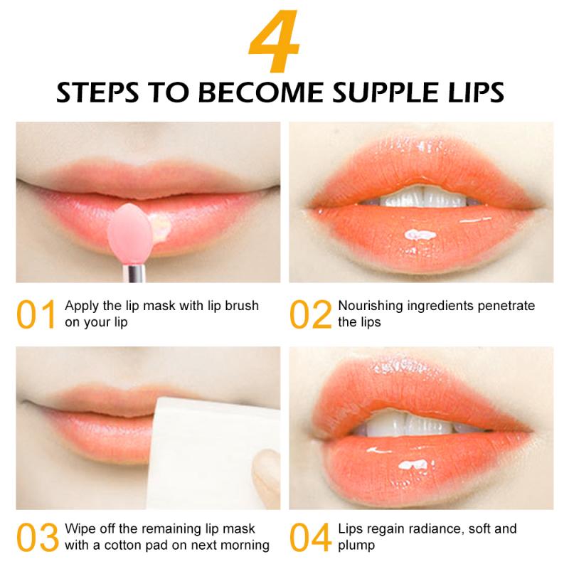 ALIVER Nourish Protect Lip Mask Jelly Colorless Anti-Cracking Moisturizing Lips Care Moistening Night Sleeping Lip Balm TSLM2