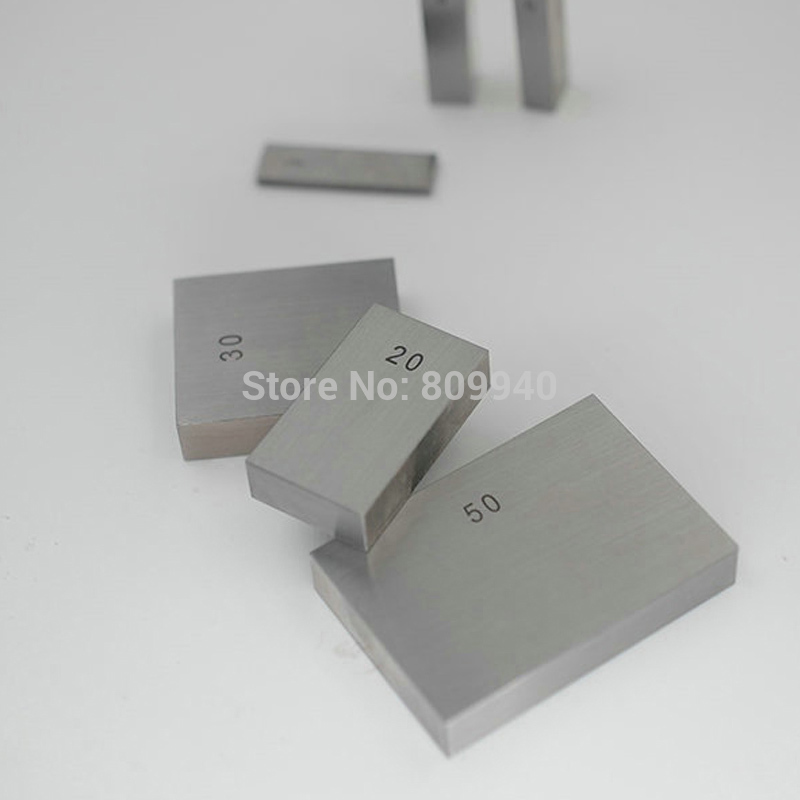 Precision 10mm 20mm 30mm 40mm 50mm 100mm Block Gauge Measure Gage Block Steel Square Gage Measure Vernier Caliper Micrometer