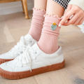 strawberry frilly cute socks kawaii harajuku calcetines de la mujer woman japanese kobieta skarpety skarpetki damskie women sock