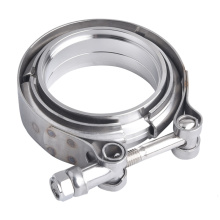SPEEDWOW 2.0"2.25" 2.5"2.75"3.0"3.5"4.0" Stainless Steel Exhaust Downpipe V band Clamp Male Female Flange For Turbo Exhaust pipe