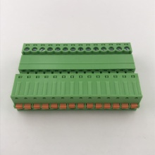 14pin male to female pluggable spring terminal block