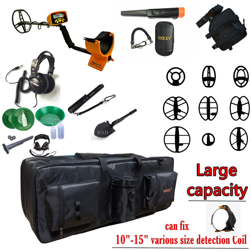 Outdoor Advanture Big Capacity Metal Detectors Bag for Carrying Shovels Underground Metal Dtector Tool Organizer Bag