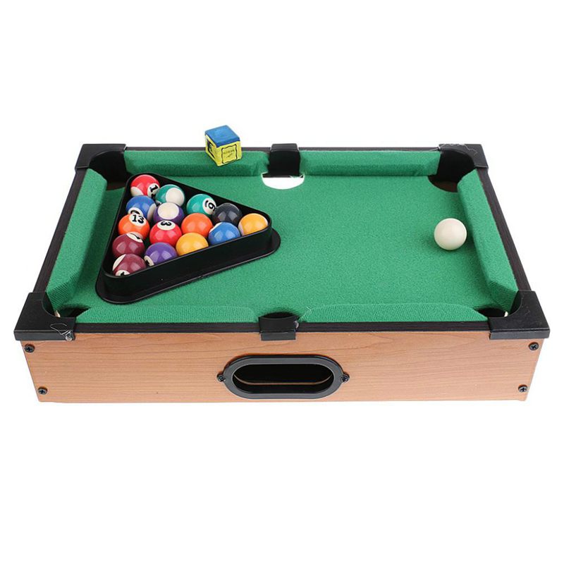 Mini Tabletop Pool Table Desktop Billiards Sets Children'S Play Sports Balls Sports Toys Xmas Gift Family Fun Entertainment
