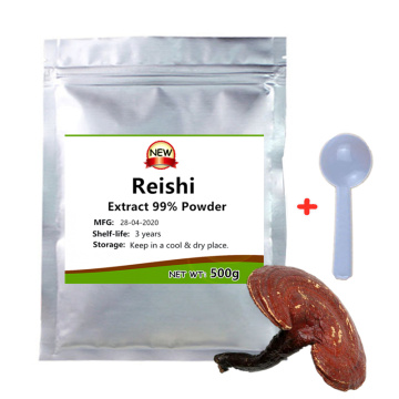 Organic Red Reishi Mushroom Extract 99% Powder,Ganoderma Lucidum - Promotes Heart Health,Helps Balance Blood Pressure & Hormones