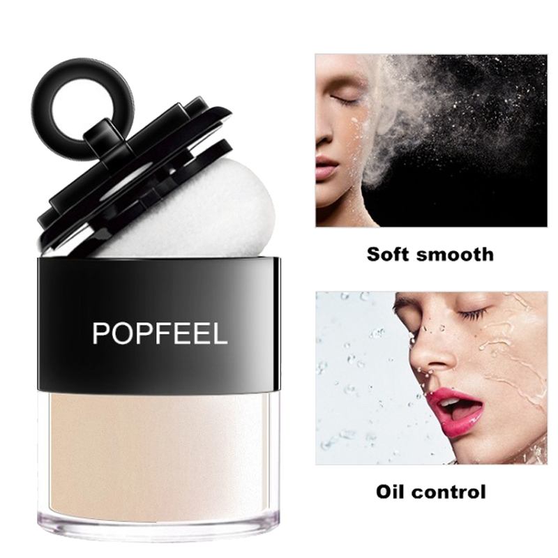 3 Colors Facial Powder Oil- Control Base Primer Long Lasting Concealer Makeup Soft Matte Loose Powder Cosmetics for Women