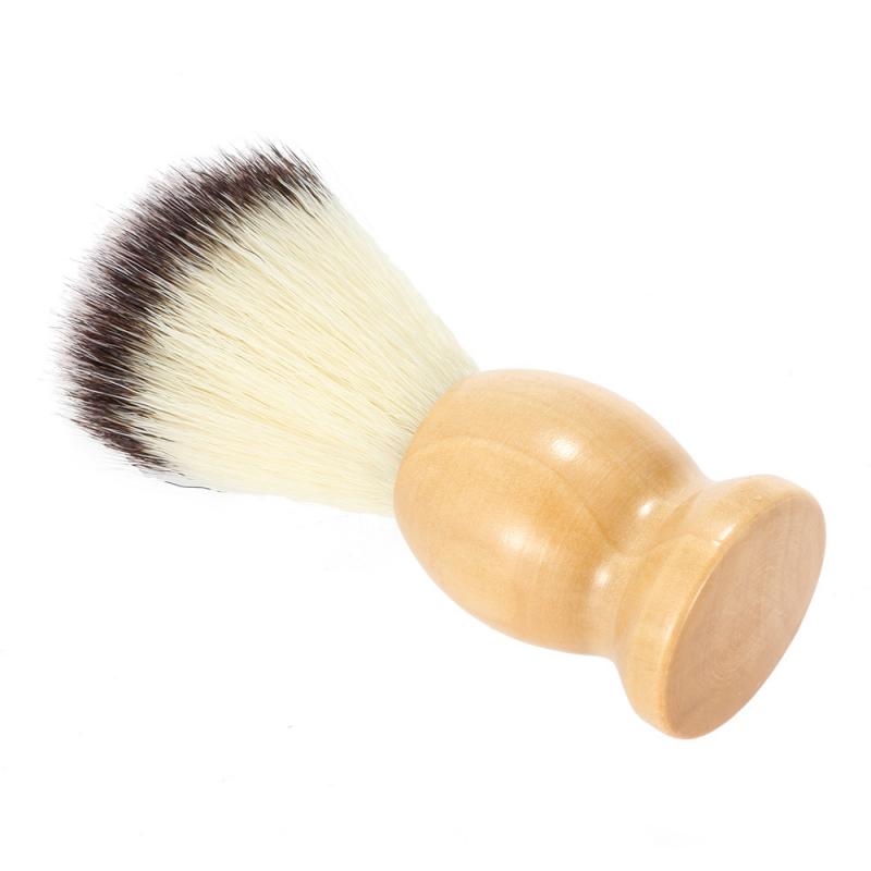 Hot Shaving Barber Salon Men Facial Beard Cleaning Shave Tool Soft Shaving Brush With Wooden Handle For Men