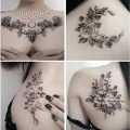 17pcs/set Arm Chest Big Pattern Temporary Tattoo Sticker