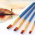 5Pcs Paint Brushes Set Nylon Painting Brush Short Rod Oil Acrylic Brush Watercolor Pen High Quality Professional Art Supplies