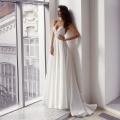 Sexy Simple Wedding Dress 2021 Spaghetti Straps V Neck Ruched Bodice A Line Boho Beach Wedding Dresses Vestido De Noiva