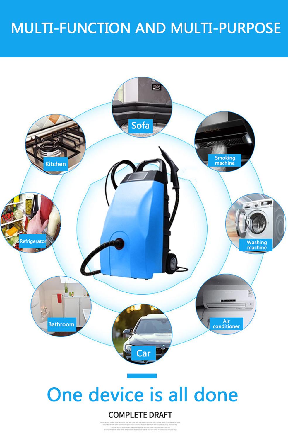 Ozone High Pressure Steam Cleaner In Car Washer 3000W Commercial Vapor Cleaner high - level Disinfection Machine Car Wash,Hotel