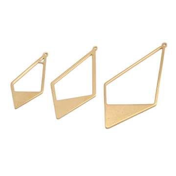10pcs Brass Brass Hanging Earrings Charms Geometry Open Teardrop Resin Frame Charms Pendants Diy For Jewelry Making Accessories