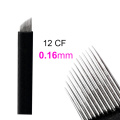 50/100pcs Microblading lamina blade Black Nano 0.16mm 9 12 14 16 18 21 Pin/U Permanent Makeup Eyebrow flex Tattoo Needles Blade