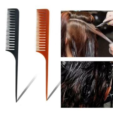 Black Hairdressing Hair Stylist Salon Combs Heat Resistant Hair Cutting Tool Cutting Point Tail Comb Carbon Antistatic Comb