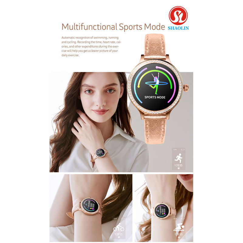 Woman Smart Watch Color Screen Sport Tracker IP68 Waterproof Heart Rate Blood Pressure Female Physiological Period Reminder