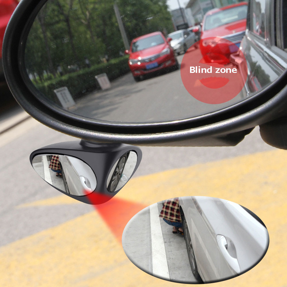 1 Piece Adjustable Dual Side Car Blind Spot Convex Mirror Automibile Exterior Rear View Parking Mirror Safety Accessories