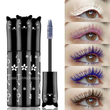 Long lasting Color Eyelash multicolor eye makeup black white purple blue long non-flowered elongated easy remove eyelashes TSLM1