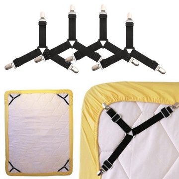 Bed Sheet Elastic Grippers Belt Fastener Bed Sheet Clips Mattress Cover Blankets Holder Home Textiles Organize Gadgets