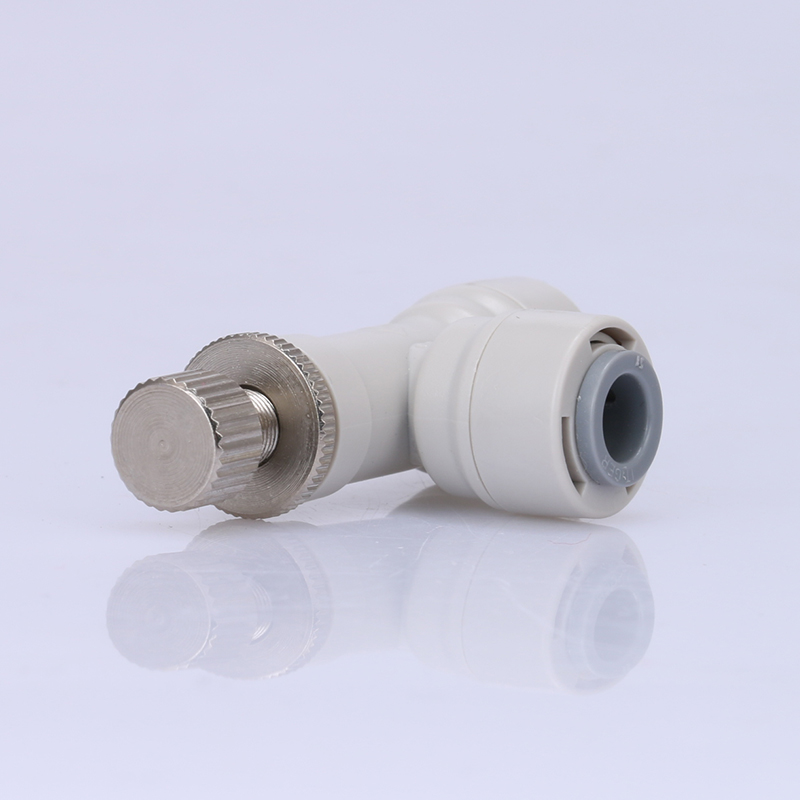 1/4" OD Tube RO Water Filter Quick Connector Reverse Osmosis Flow Regulating Valve Tight Junction Double Sealing PE Pipe Fitting
