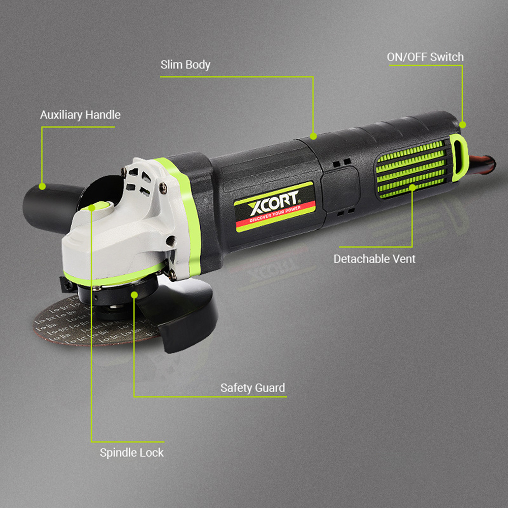 100mm Electric Angle Grinder Grinding Machine Multifunctional Woodworking Power Tool 11000rpm Angle Grinding Cutting Machine