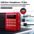 ZK40 K9 Mini Portable Radio Handheld Digital FM USB TF MP3 Player Speaker Rechargeable