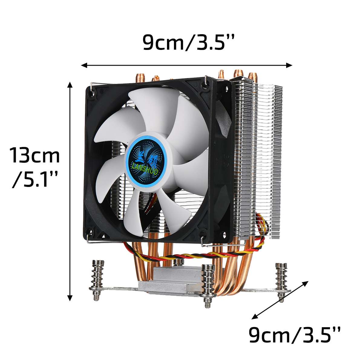 4 Copper Heatpipe CPU Cooler Cooling Fan 90mm 3Pin CPU Cooler Fan Cooling Heatsink Radiator for Intel LGA 2011 X79 X99 299