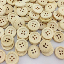 New 50pcs Cute 4 Holes Wood Buttons 20mm Sewing Craft Mix Lots WB27