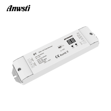 Triac DALI Dimmer 220V 110V 230V AC 1 Channel 1.2A 288W Numeric Display for LED Lamp Halogen Lights DT DALI AC Triac LED Dimmer