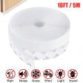 16FT 5M Door Seal Strip Weather Stripping Adhesive Silicone Windows Bottom Stopper Sealing Strip 25MM/35MM