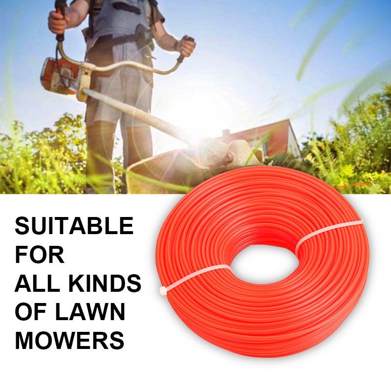 2.4mm/2.7mm/3mm 1LB Grass Trimmer Line Strimmer Brushcutter Trimmer Nylon Rope Cord Line Long Round/Square Roll Grass Rope Line