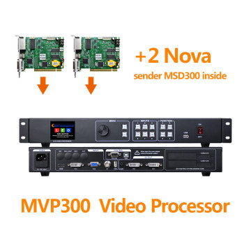 Full Color Led Display Video Processor MVP300 USB Video Controller With 2 Nova MSD300 Compare Kystar KS600