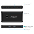 2 Computers Sharing 4 USB Devices KVM Switch Box USB2.0 Switcher 2x4 USB 2.0 Peripheral Sharing Switch for Keyboard