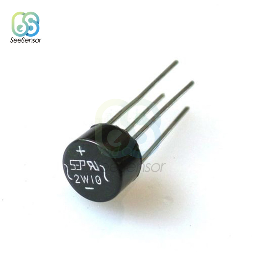 10Pcs/lot 2W10 2A 1000V Diode Bridge Rectifier Power Rectifier Diode Electronic Components