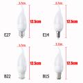 10PC LED Filament Chip E14/E27 220V Dimmable Edison Candle Light Bulb 3W Replace 1 Incandescent Lamp Lighting