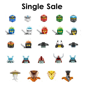 Single Sale Bricks Toys Ninja-Minifigures Building Blocks Action Figures Dolls Kai Zane Char Ice Emperor Toys for Kid Gift