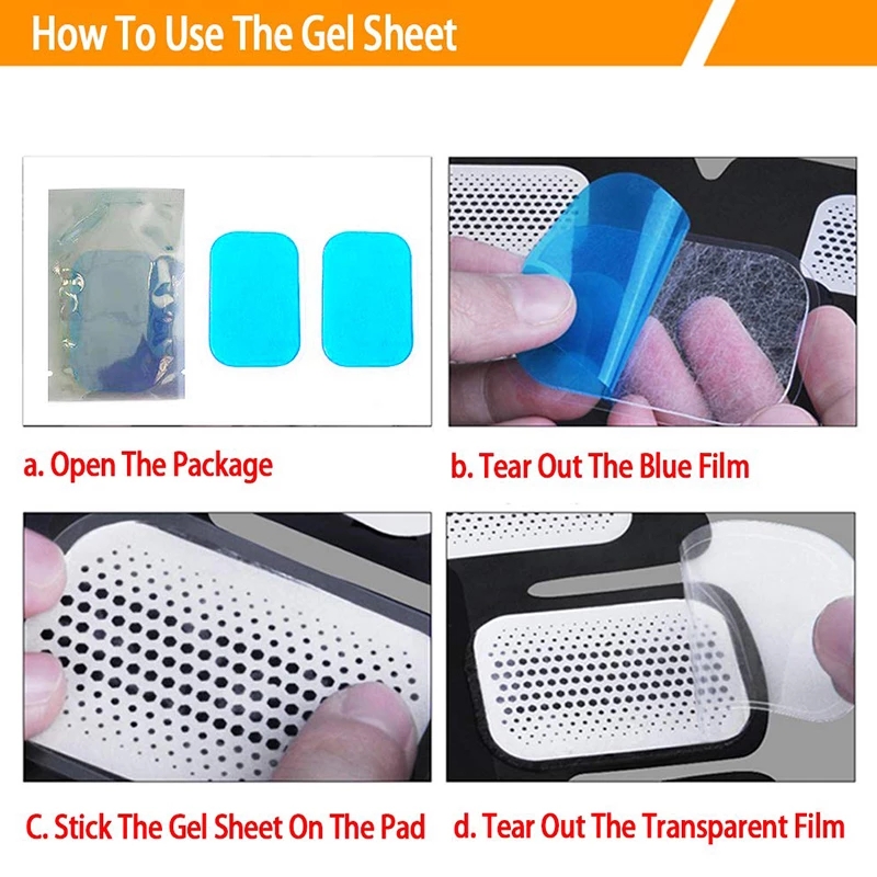 14Pcs Replacement ABS Gel Pads For EMS Abdominal Muscle Stimulator Hydrogel Gel Patch For Abdomen Stickers Fitness Accessories