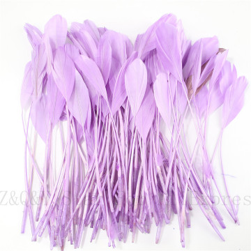 Natural goose hard floating 15-20CM (6-8 inches) torn head feathers 10-300 dyed light purple DIY craft jewelry feathers