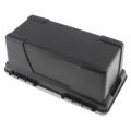 Black Large Portable Plastic Hardware Tool box with Storage Box for Home or Outdoor Finishing Debris