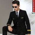 Pilot Uniform Air Captain Jacket Pants Avion Airline Men Top Trousers Security Guard Manager Costume Aeronautica Militare Suit