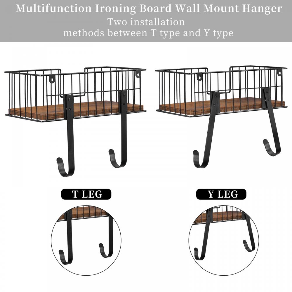 Wall Mounted Iron Accessories Hanger with Shelf
