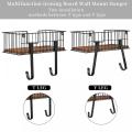 Wall Mounted Iron Accessories Hanger with Shelf