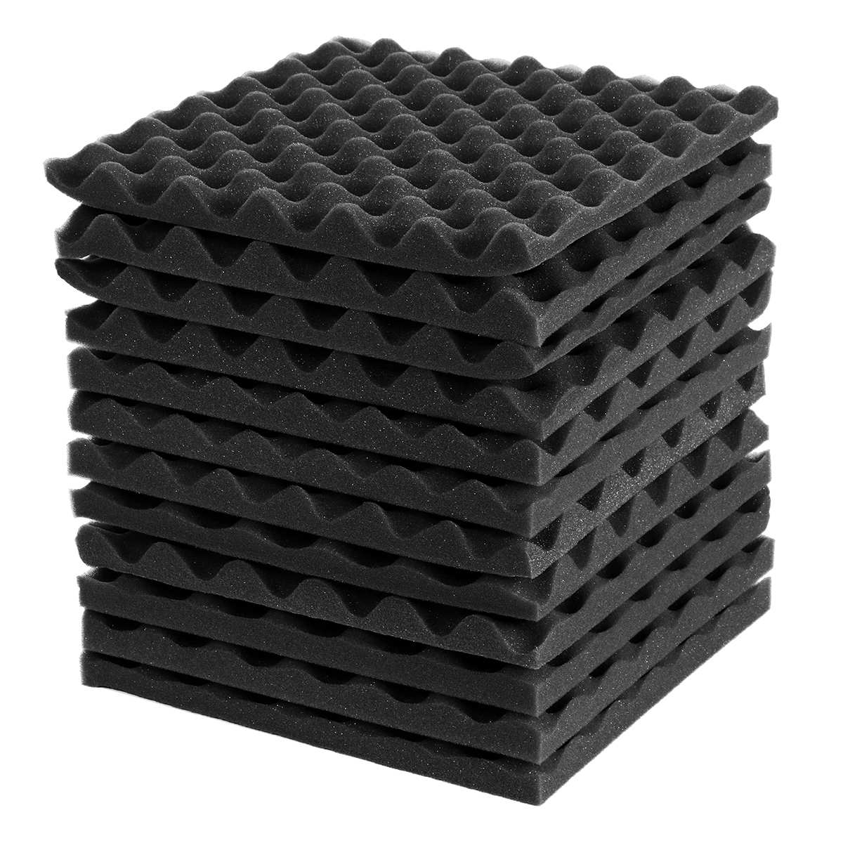 12pcs Soundproofing Foam Studio Acoustic Panels Studio Foam 33*33*3cm Soundproof Absorption Treatment Panel