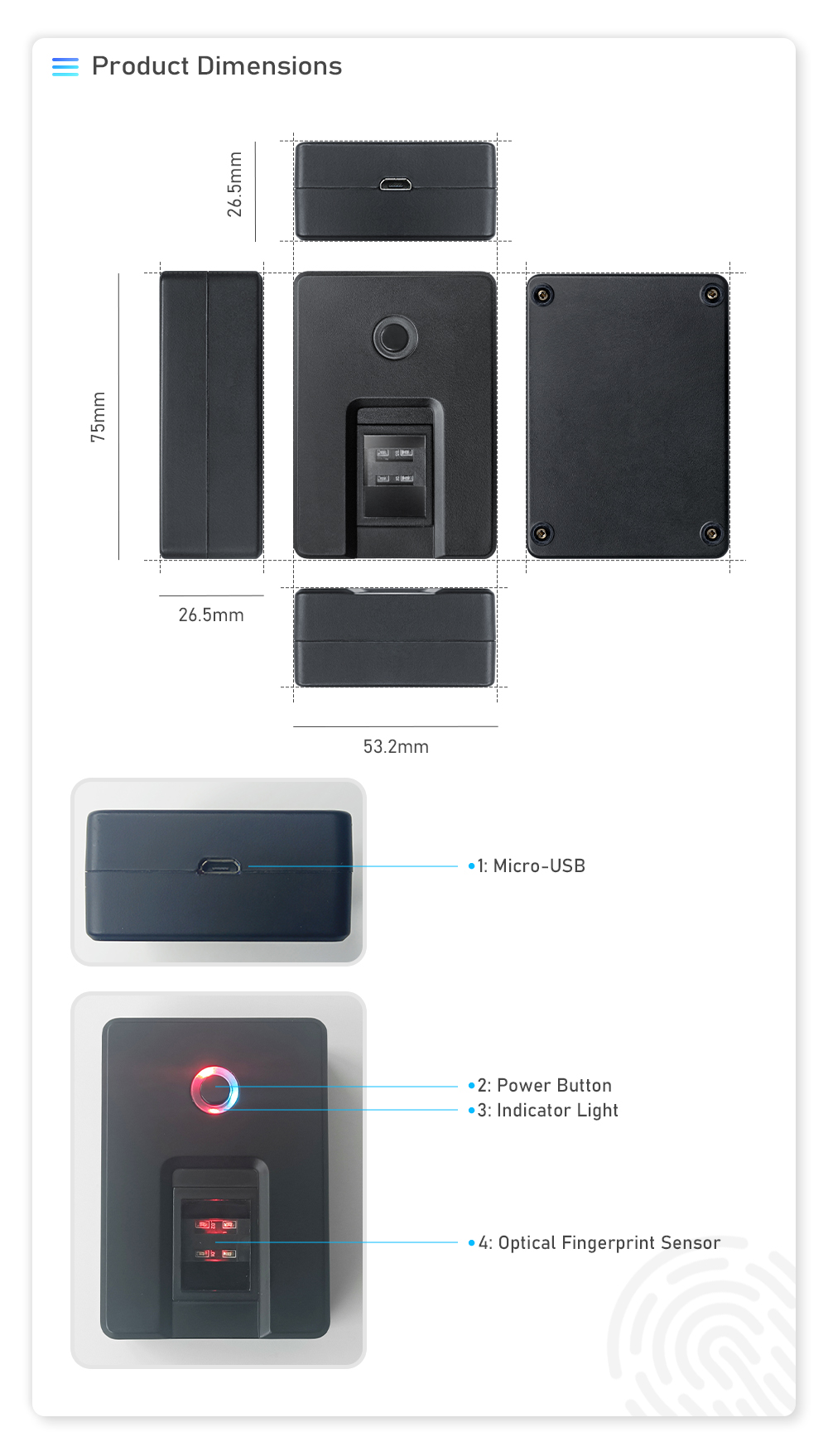 Wireless Fingerprint Scanner