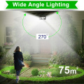 Waterproof Solar Lamp Garden Motion Sensor Outdoor Lighting Led Solar Rechargeable Garden Light for Path Lawn Street Decoration