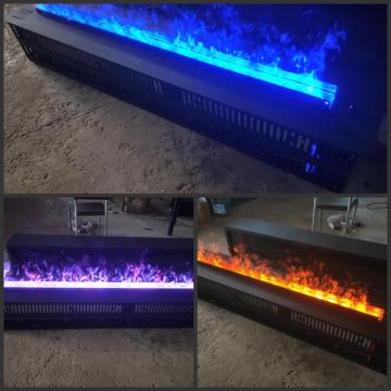 free shipping china 3D water vapor electric fireplace with fake wood or pebbles or panel