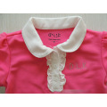 Baby girls brand T shirt kids polo shirts children T-shirts peter pan collar short sleeve girls tees 3-9yrs