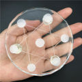 7 star plate glass quartz minerals gemstones Healing Sphere Stand feng shui crafts home decoration