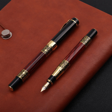 1PC Luxury Wood Grain Metal Pen National Wind Series Business Pen Signature Pen Writing Stationery Fountain Pens High Quality